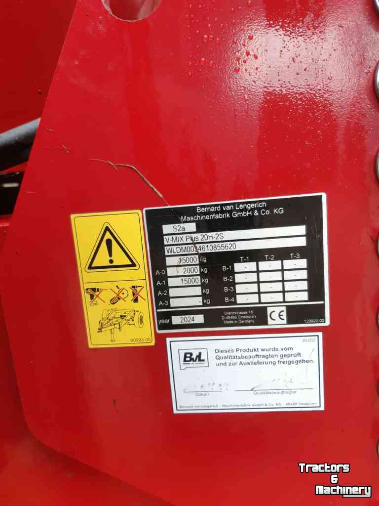 Vertical feed mixer BVL V-mix plus 20H-2S