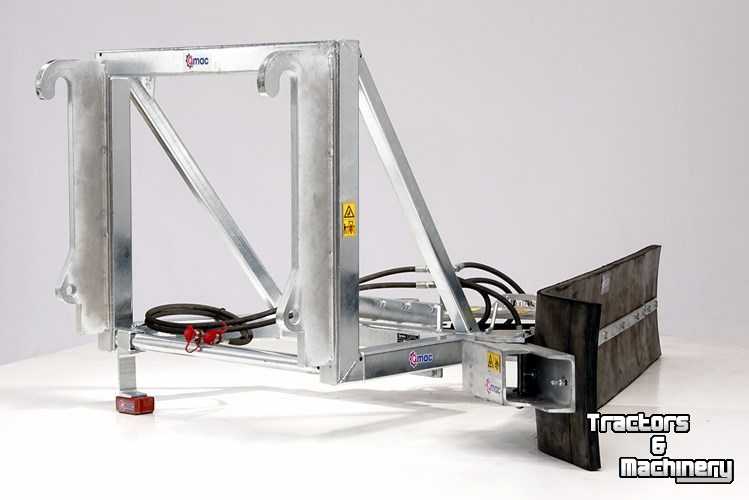 Rubber yard scraper Qmac Module schuifbalk met rubbermat JCB aanbouw