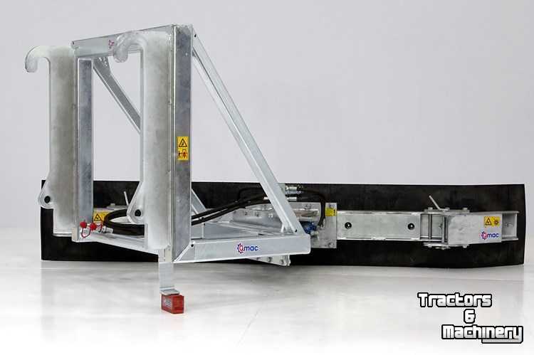 Rubber yard scraper Qmac Module schuifbalk met rubbermat JCB aanbouw