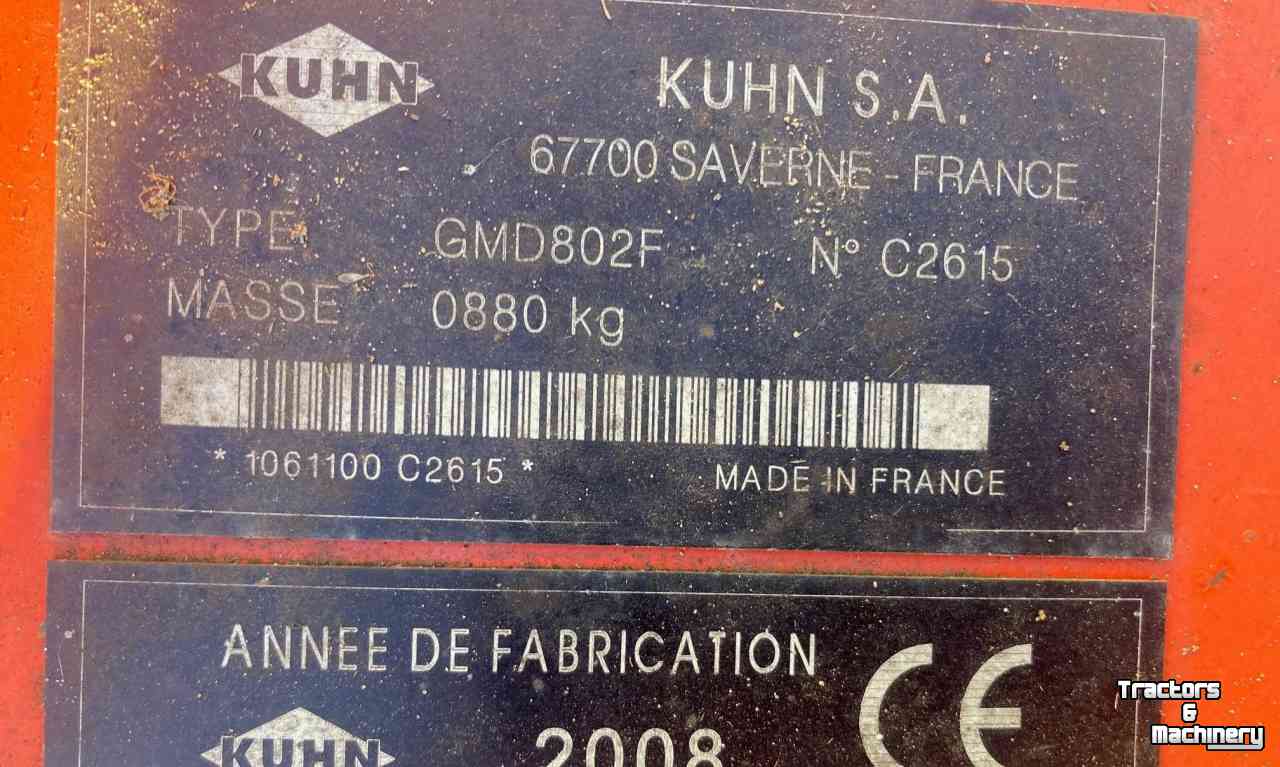 Mower Kuhn GMD 802 F