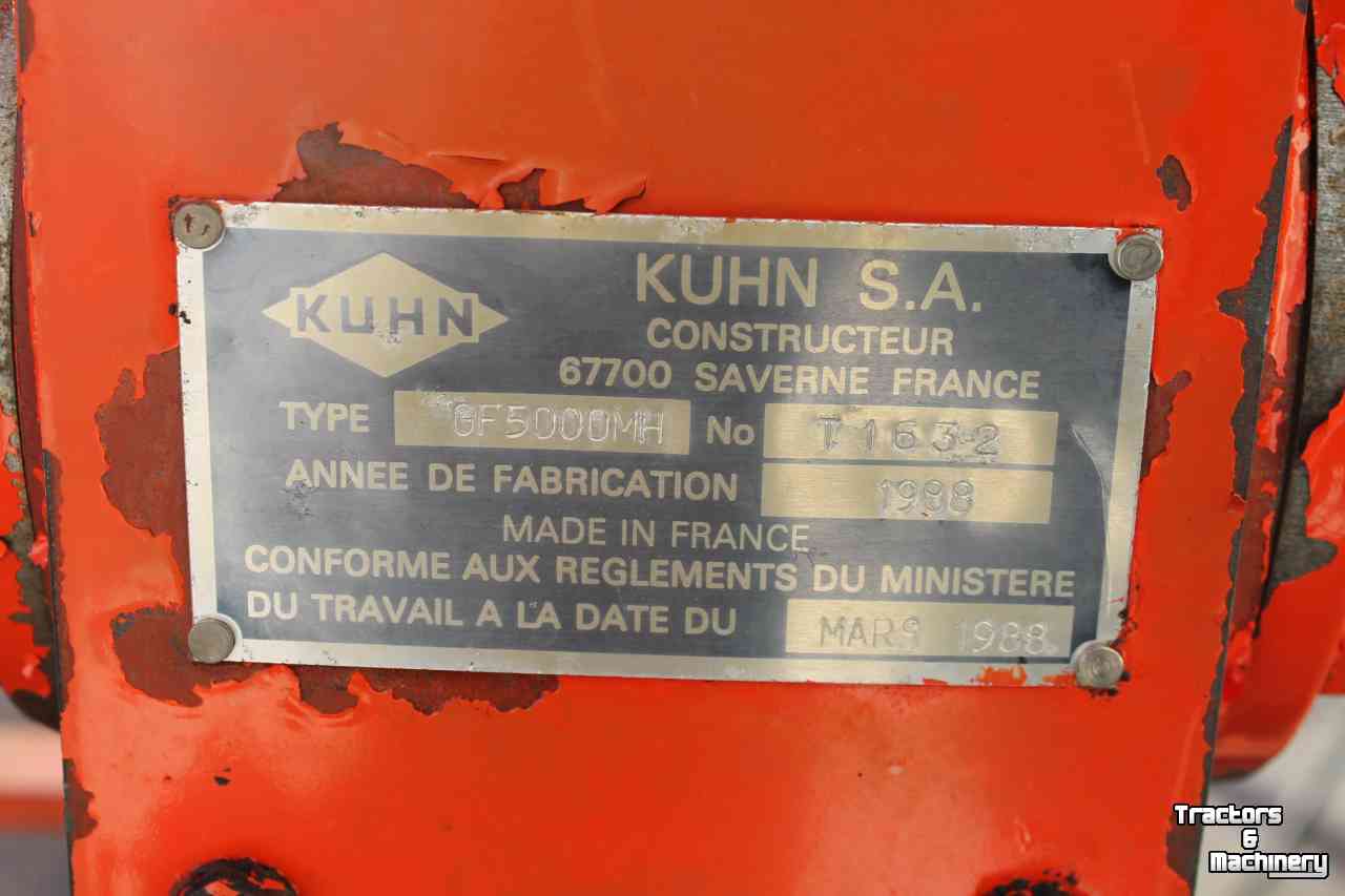 Tedder Kuhn GF5000MH cirkelschudder draaibare koppen