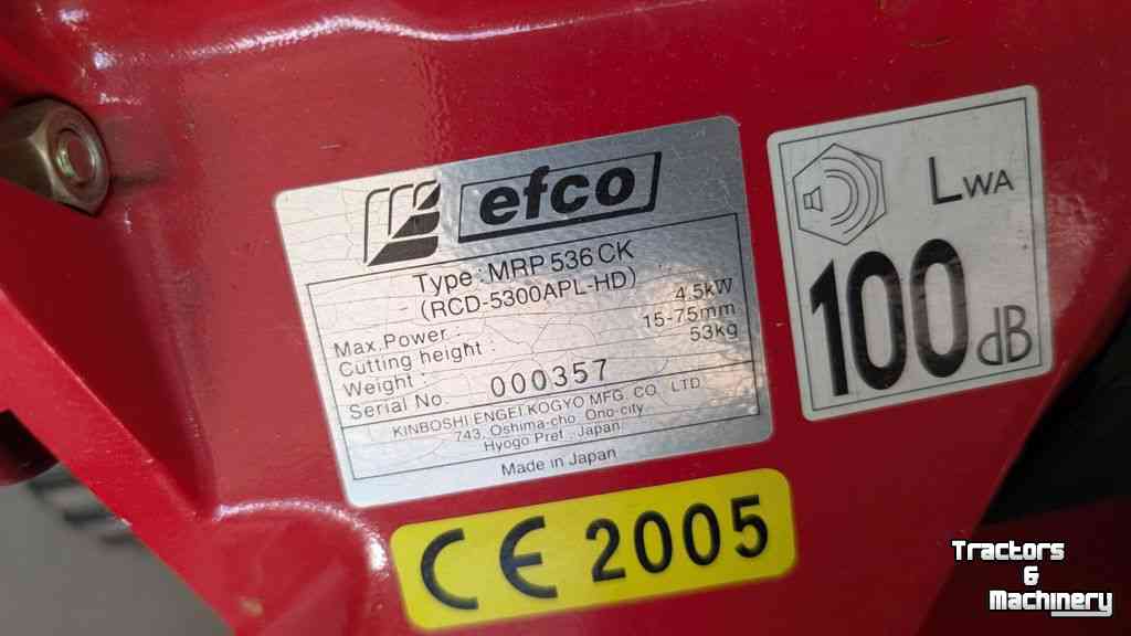 Push-type Lawn mower  Efco MRP 536 CP GAZONMAAIER / DUWMAAIER