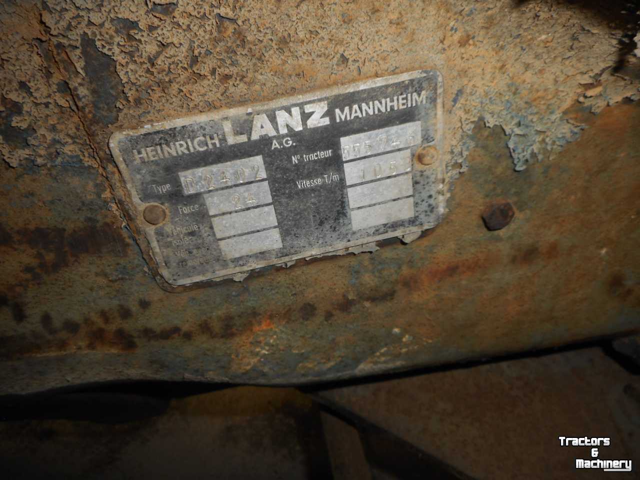 Tractors Lanz-Bulldog D2402