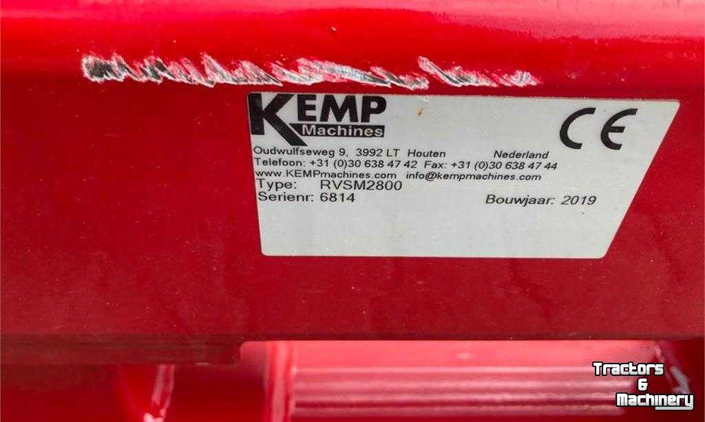 Rubber yard scraper Kemp RVSM2800 Rubberschuif / Erfschuif / Modderschuif