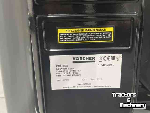 Aggregates Karcher PGG 8-3 electric started powerunit