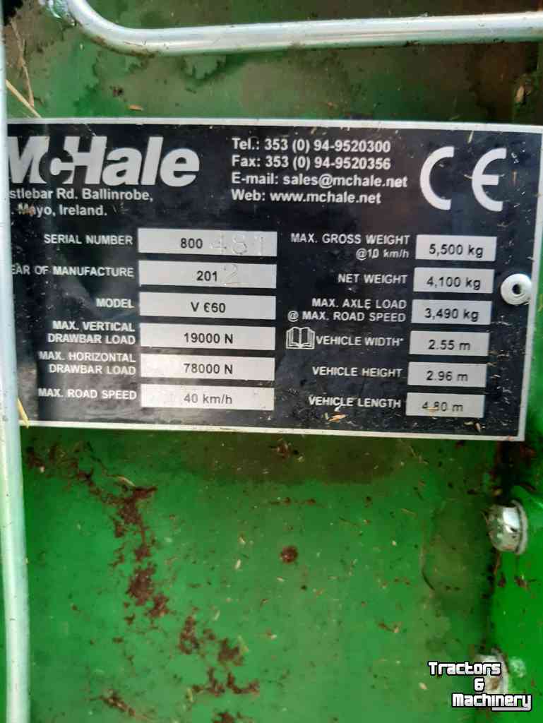 Balers McHale V660 Perswikkel combinatie