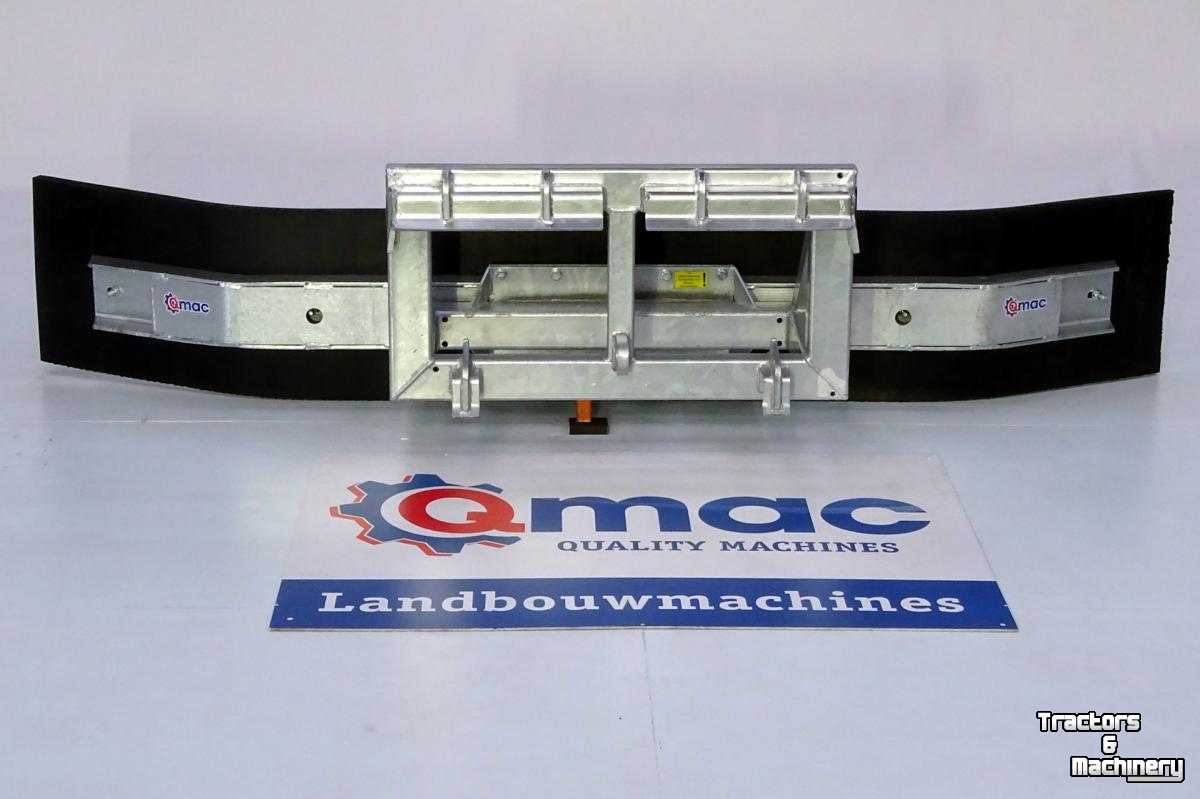 Rubber yard scraper Qmac Modulo rubber erfschuif straatschuif wegenschuif aanbouw Schaffer