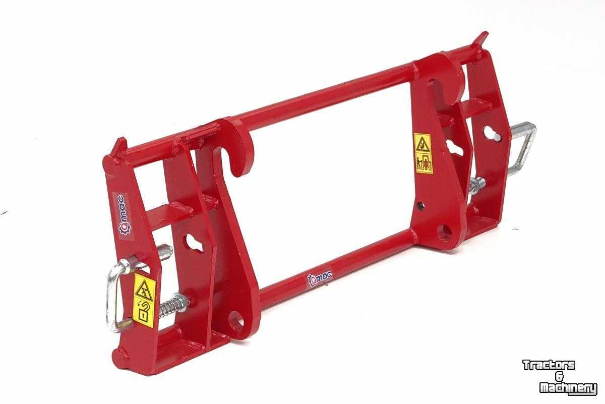 Diverse new spare-parts Qmac Verloopadapter van Weidemann naar Euro aanbouw aansluiting