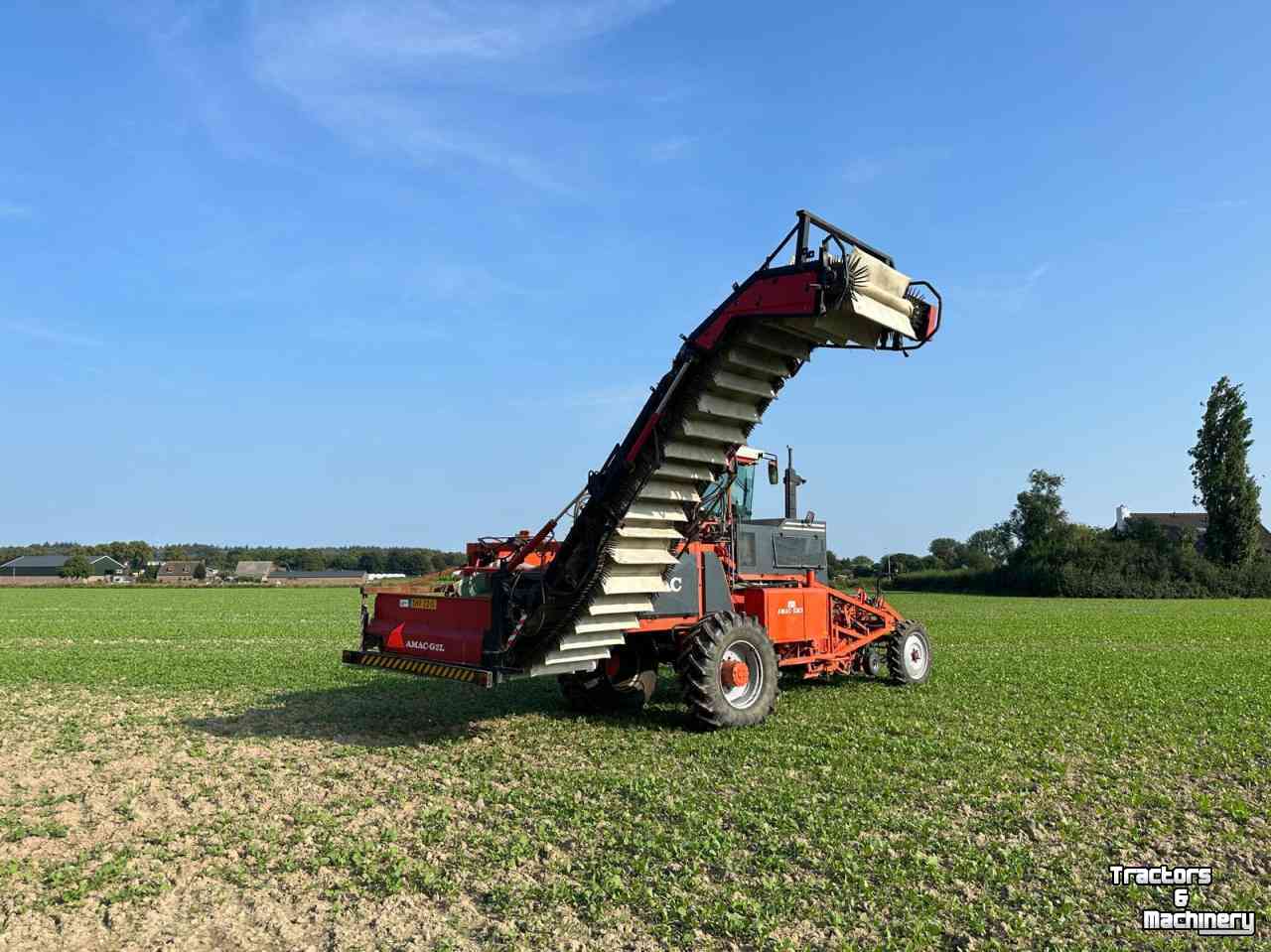 Onion harvester Amac ZM2 raper/lader plantuien