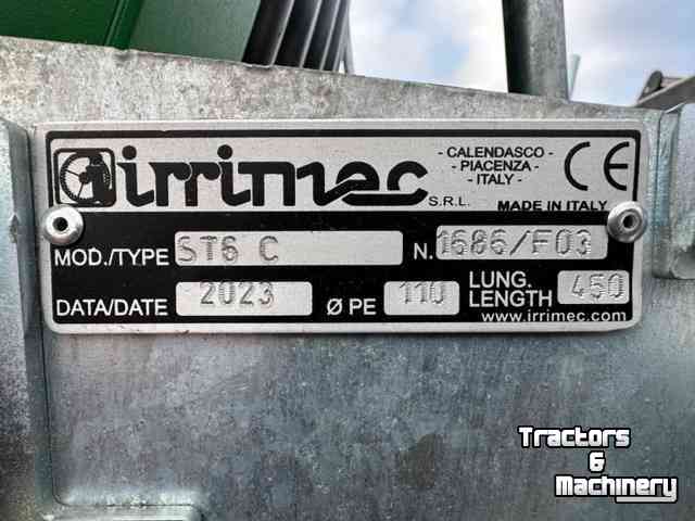 Irrigation hose reel Irrimec ST6 110-450