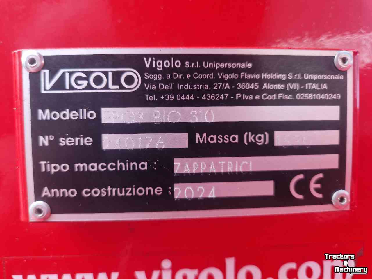 Rotary Tiller Vigolo FPG3 BioMulch 310