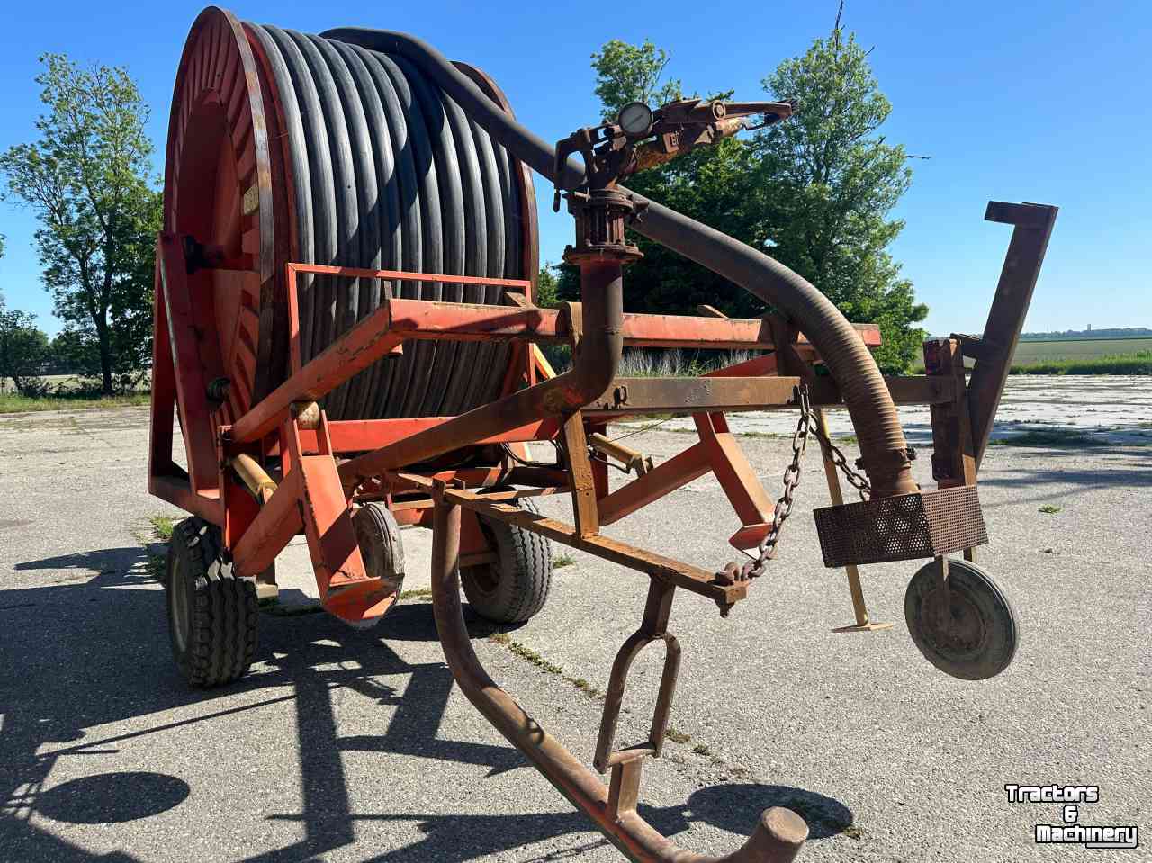 Irrigation hose reel Faber Faber beregeningshaspel 90-290 Draaikrans - VT100 - met drukknoppensysteem