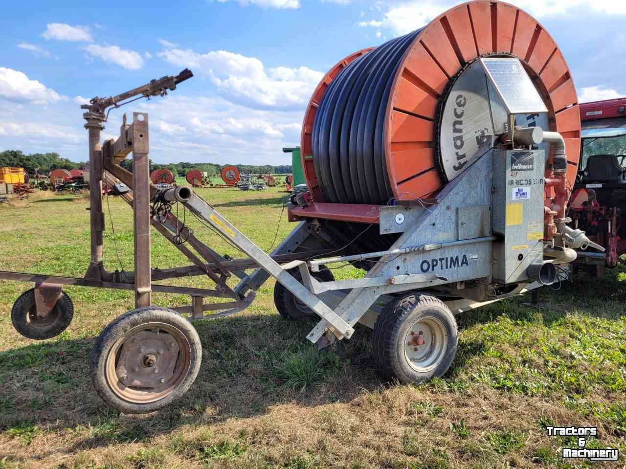 Irrigation hose reel Irrifrance Beregeningshaspel optima 100-370