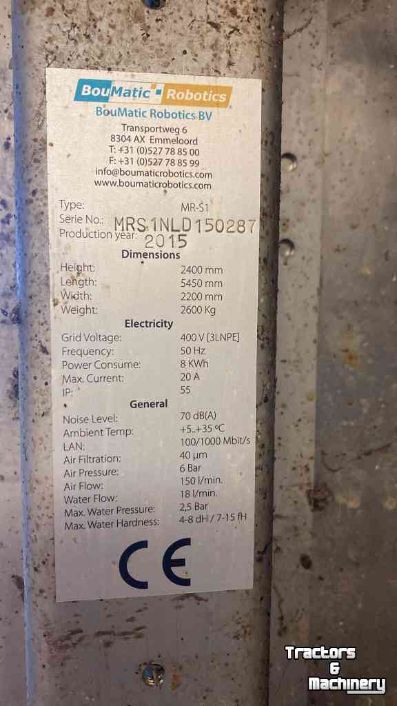 Milking robot Bou-Matic mr s2