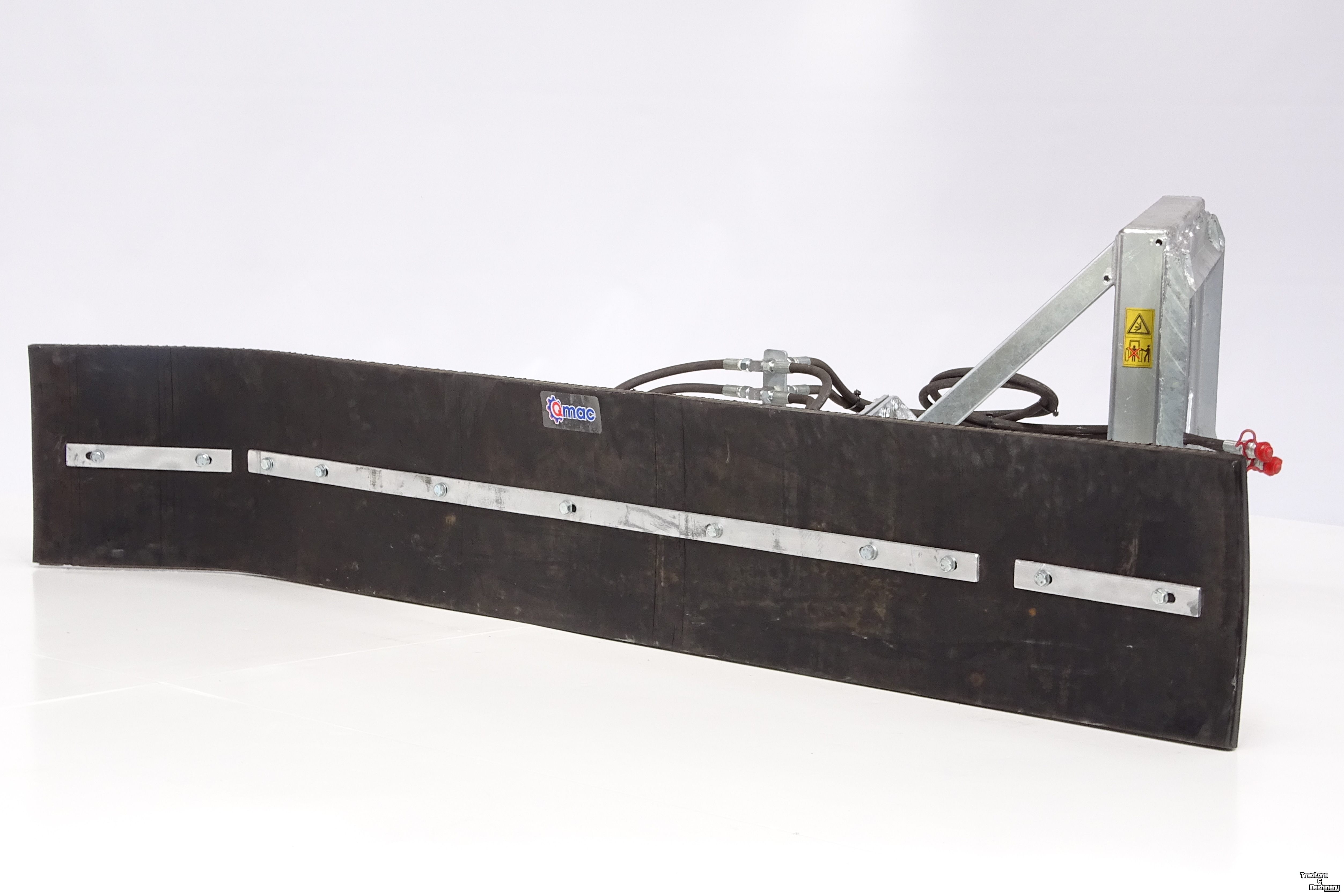 Rubber yard scraper Qmac Rubberschuif Voerschuif Sneeuwschuif Bobcat