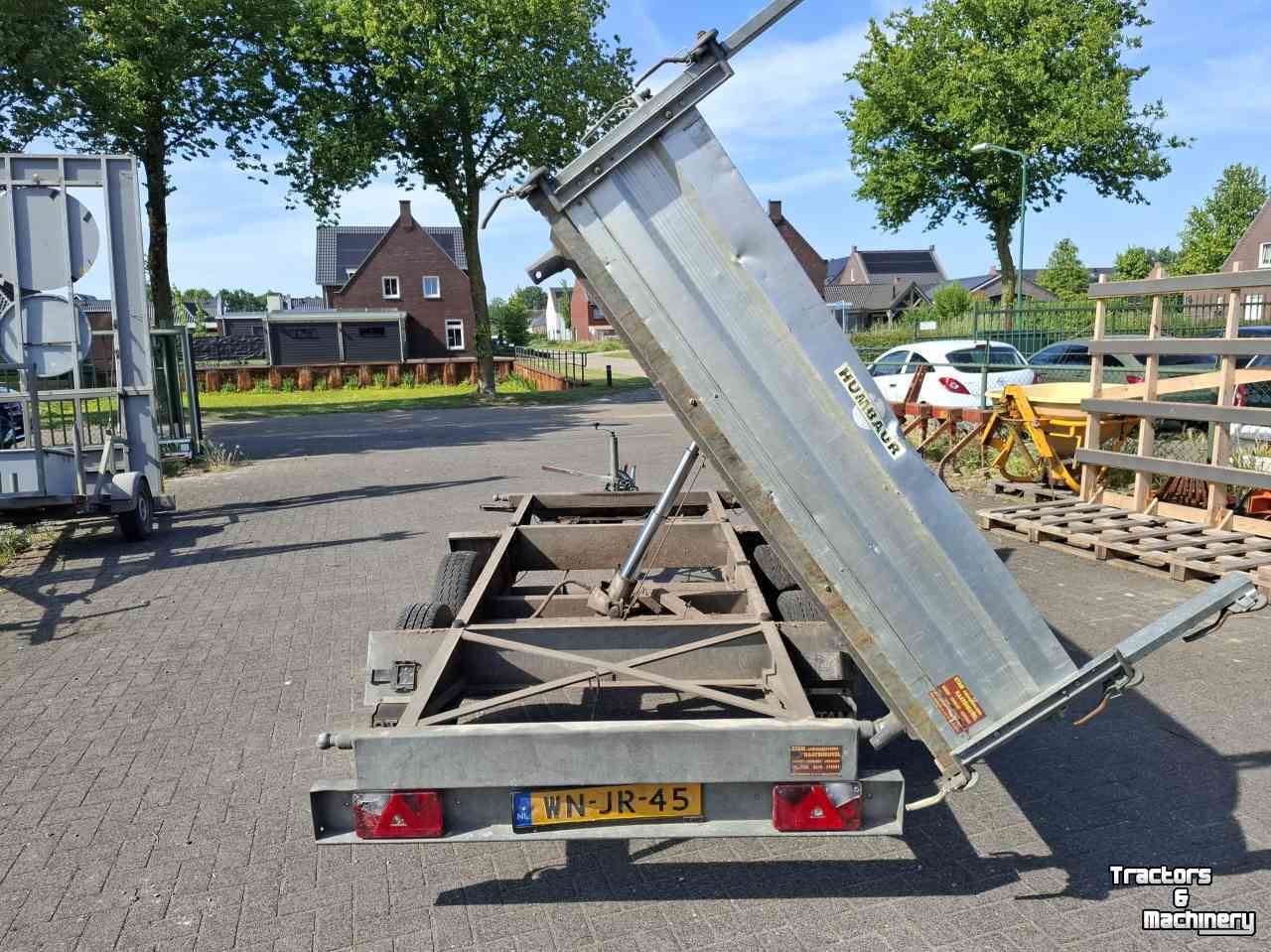 Car trailer up to 3500 Kg Humbaur HTK2000 Kipper aanhanger / aanhangwagen met mini hydrauliek / 3 kanten kippend