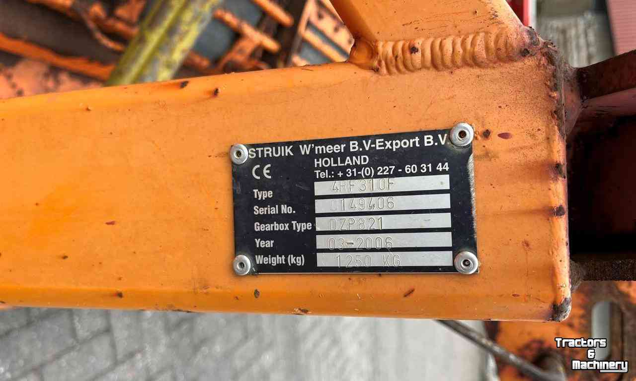 Rotary Tiller Struik 4RF 310F Volleveldsfrees