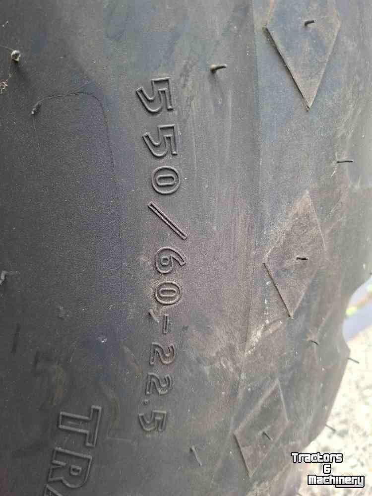 Wheels, Tyres, Rims & Dual spacers  De Molen 550/60R22.5