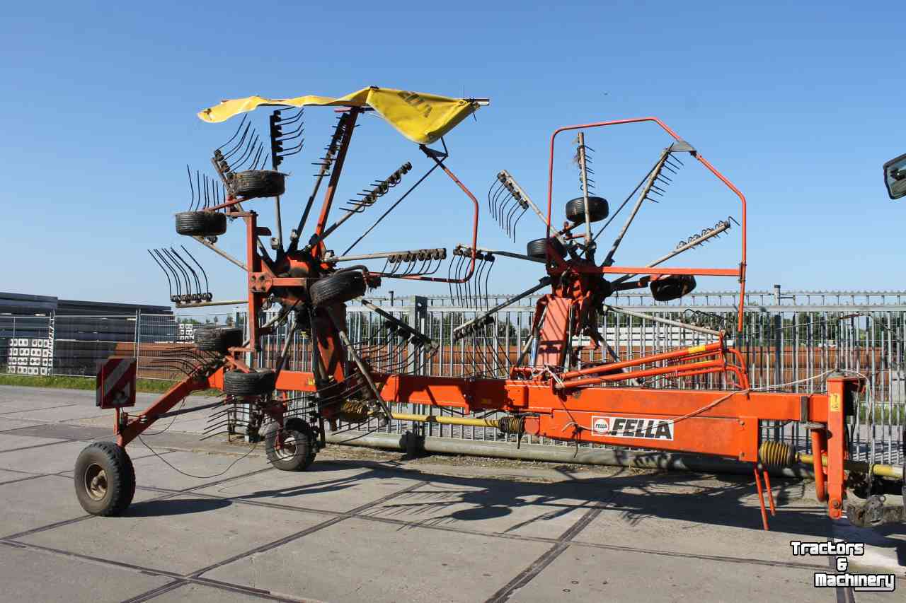 Rake Fella TS1401 dubbele cirkelhark zijafleg harkmachine wiersmachine