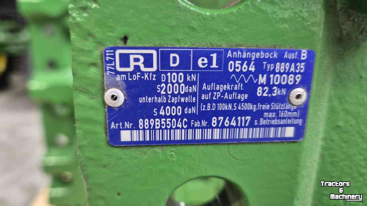 Other tractors and accessories John Deere Sauermann Rockinger Trekhaak frame slede rail 8R