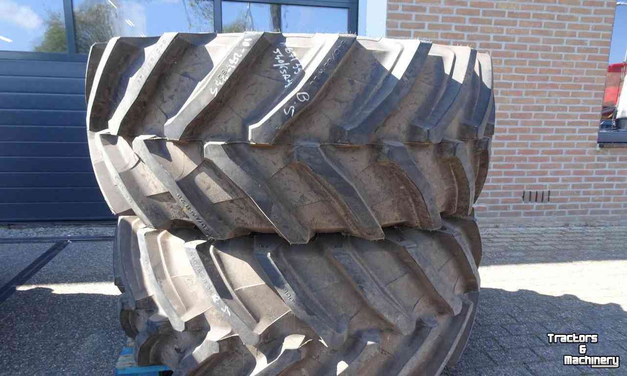Wheels, Tyres, Rims & Dual spacers Trelleborg 540/65R28 TM 800 99%