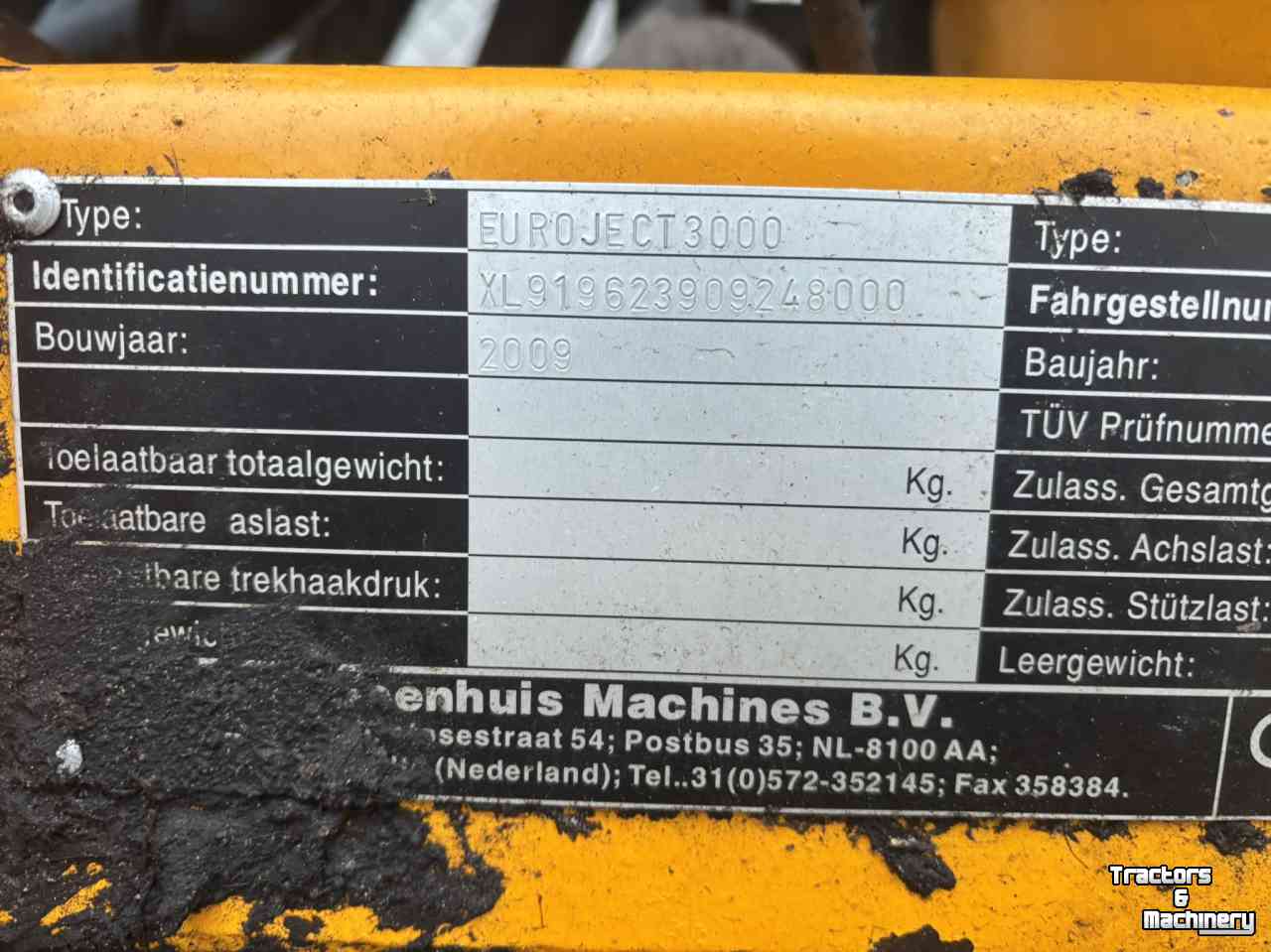 Grassland injector Veenhuis Euroject 3000 Zodebemester
