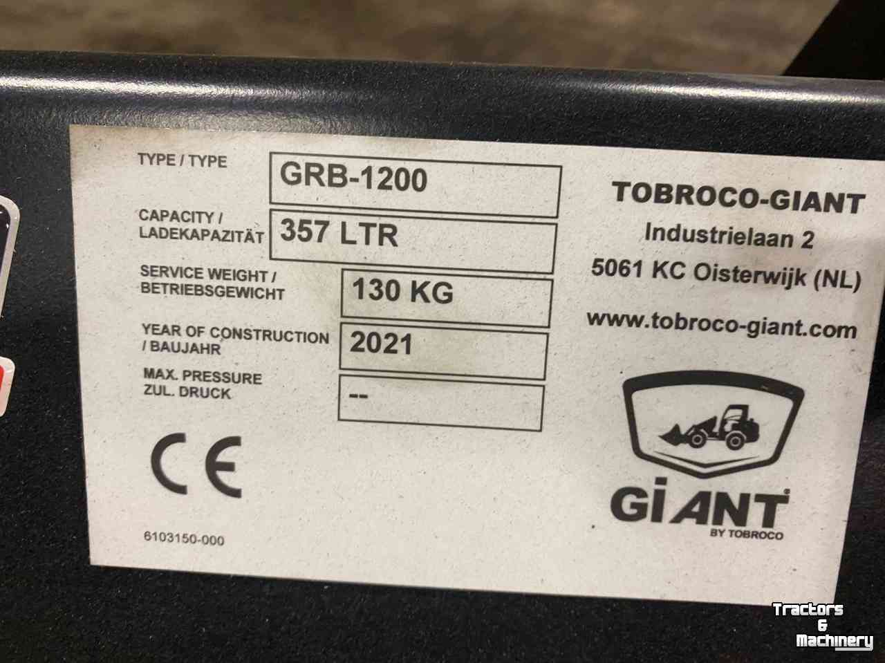 Loading buckets Giant Grondbak 1.20