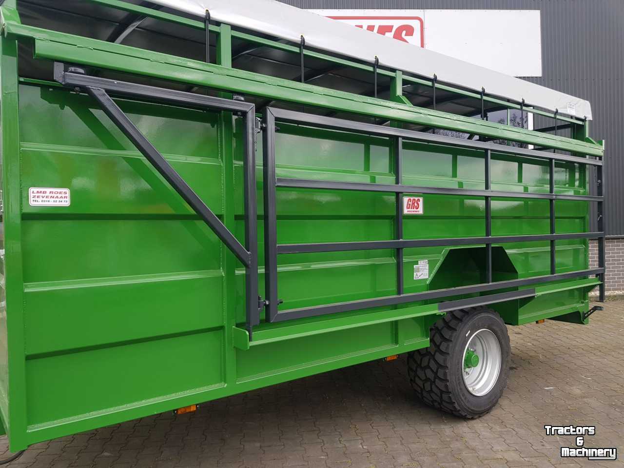 Livestock trailer GRS GRS veewagen hydr. wielstel