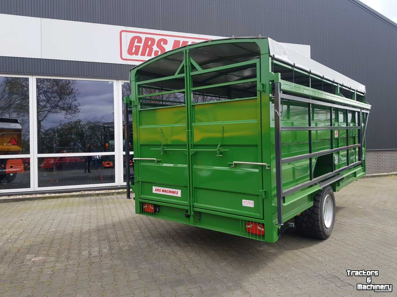 Livestock trailer GRS GRS veewagen hydr. wielstel