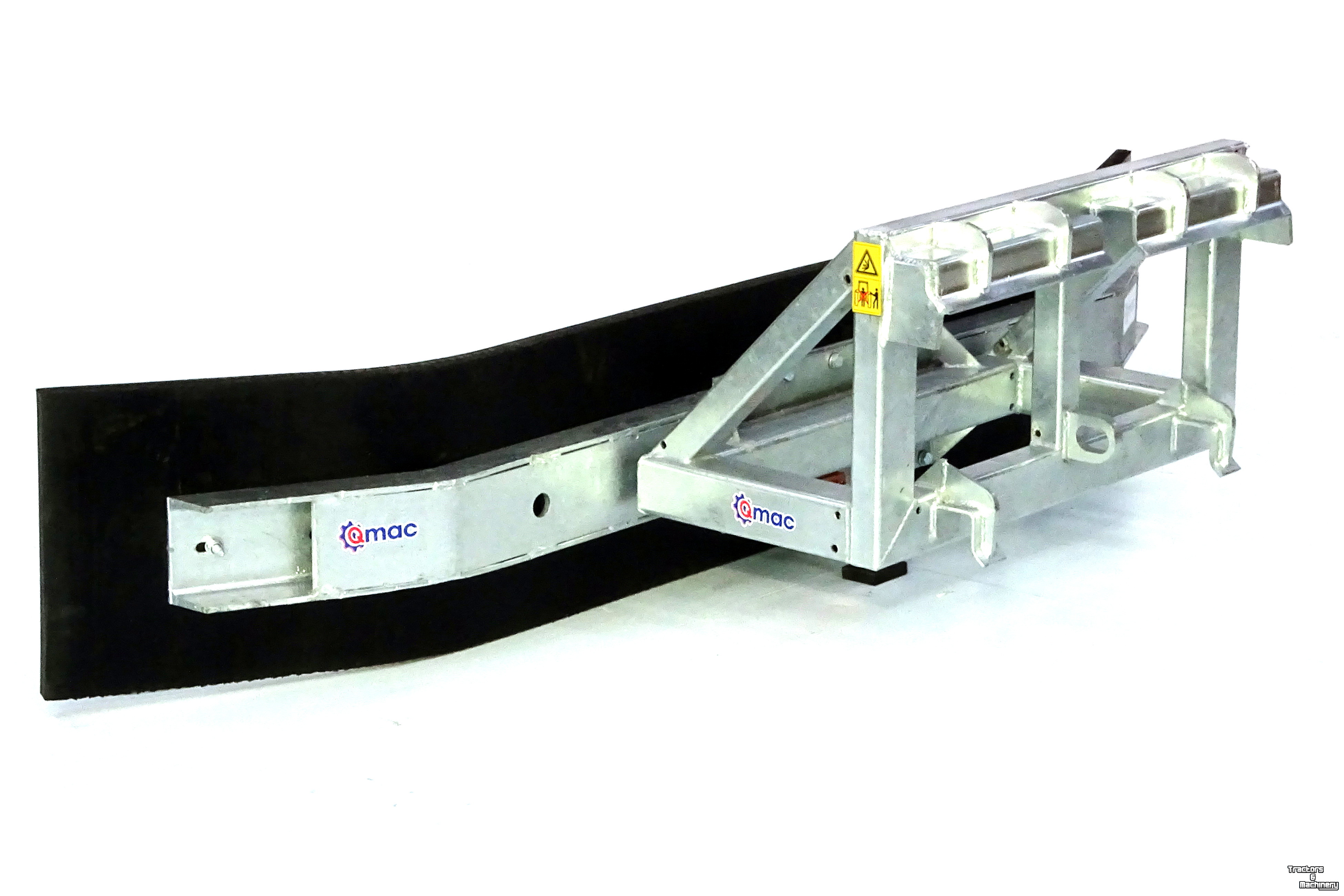 Rubber yard scraper Qmac Gummischieber für Hof 1.80 mtr anbau Schaffer