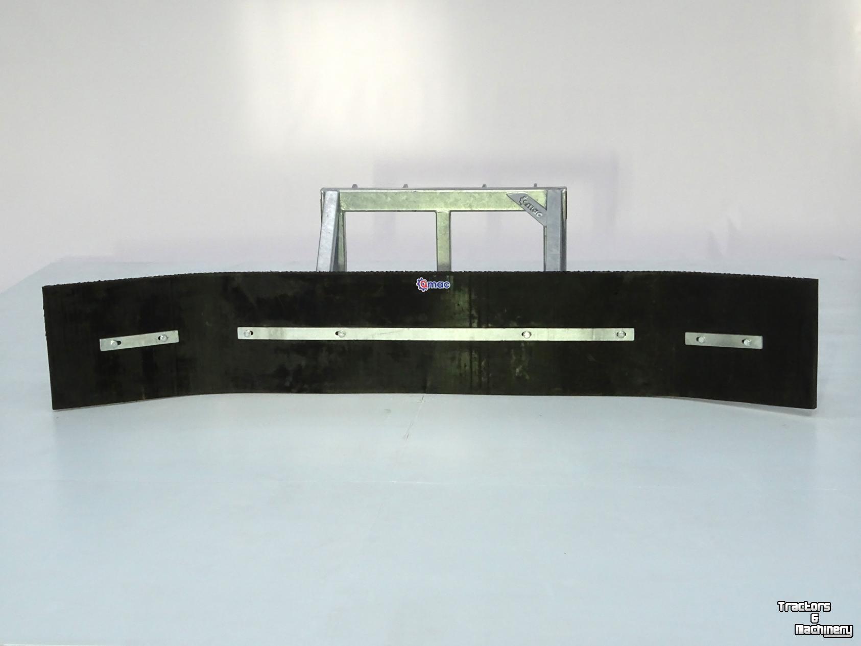 Rubber yard scraper Qmac Gummischieber für Hof 1.80 mtr anbau Schaffer