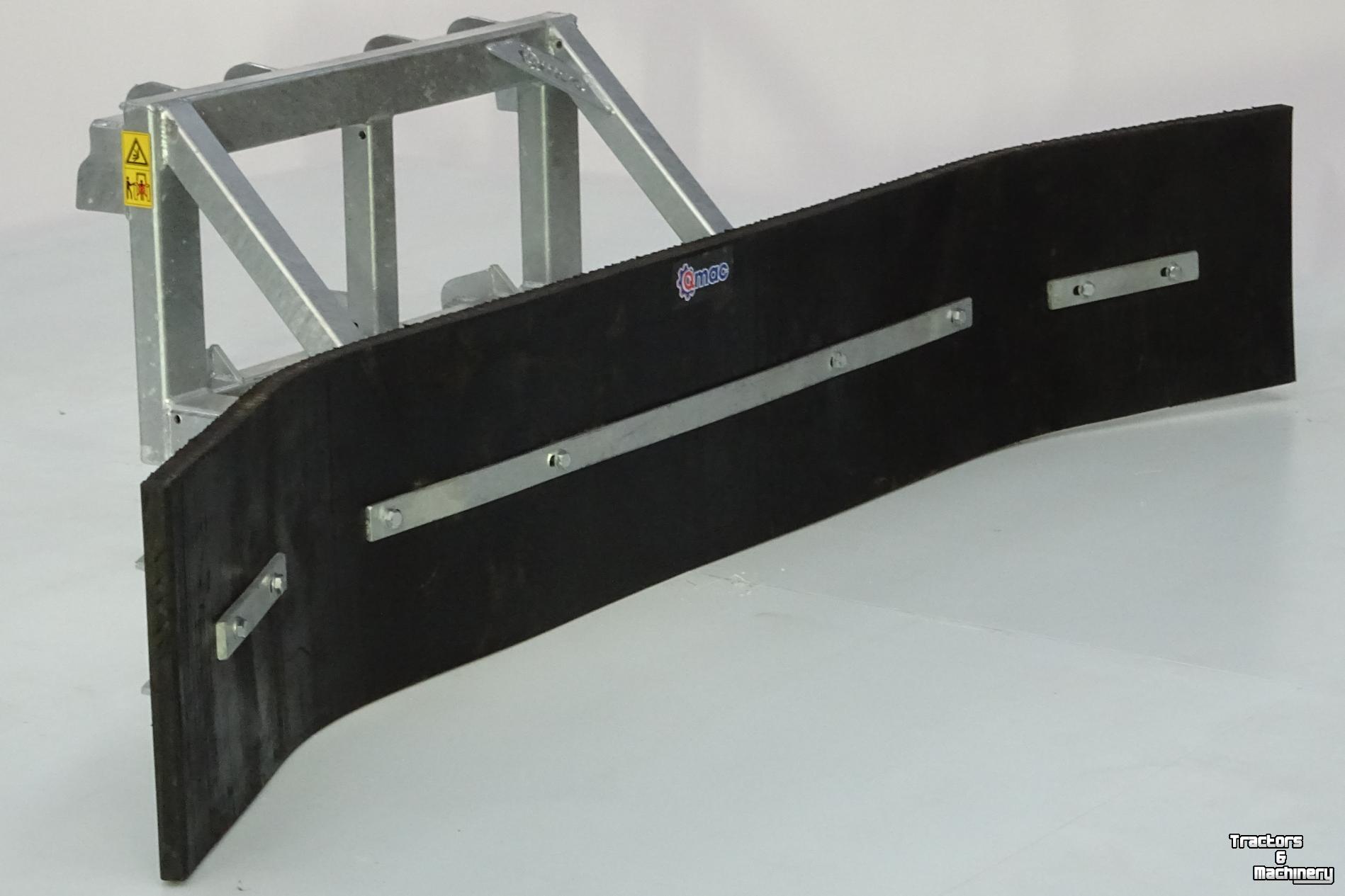 Rubber yard scraper Qmac Gummischieber für Hof 1.80 mtr anbau Schaffer