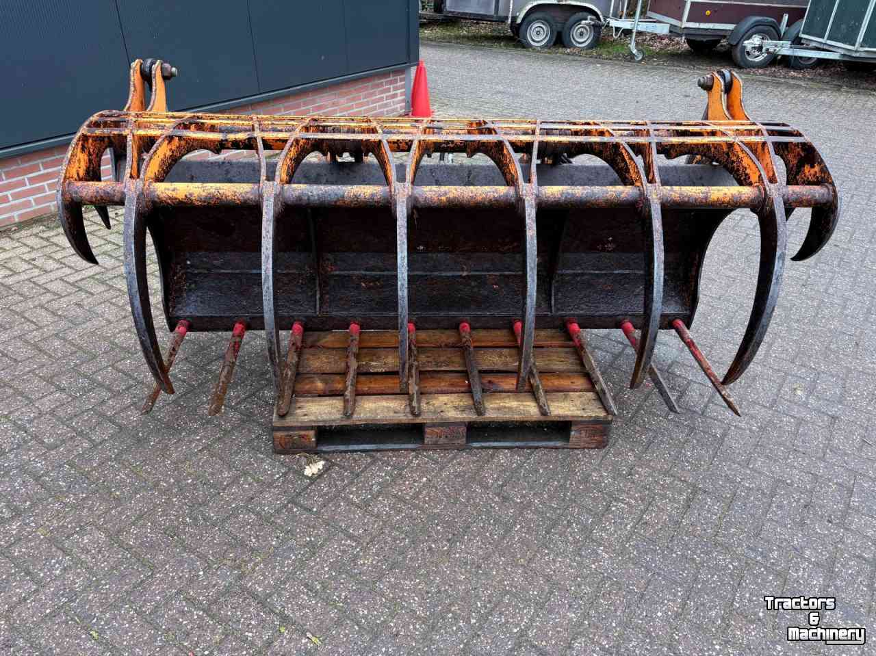 Silage Grabbucket / Grabfork Kock & Sohn 2 mtr met schäffer aansluiting