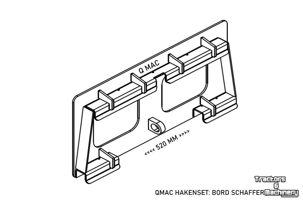 Other attachments and accessories Qmac Aanlasframe voor SCHAFFER loader GELASTE uitvoering