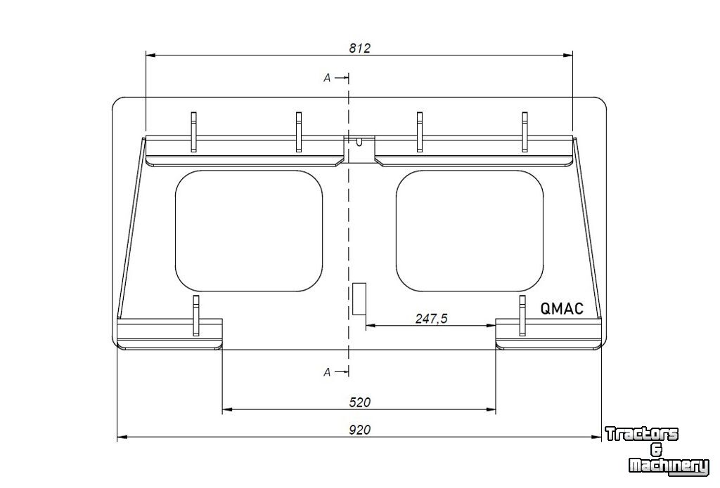 Other attachments and accessories Qmac Aanlasframe voor SCHAFFER loader GELASTE uitvoering