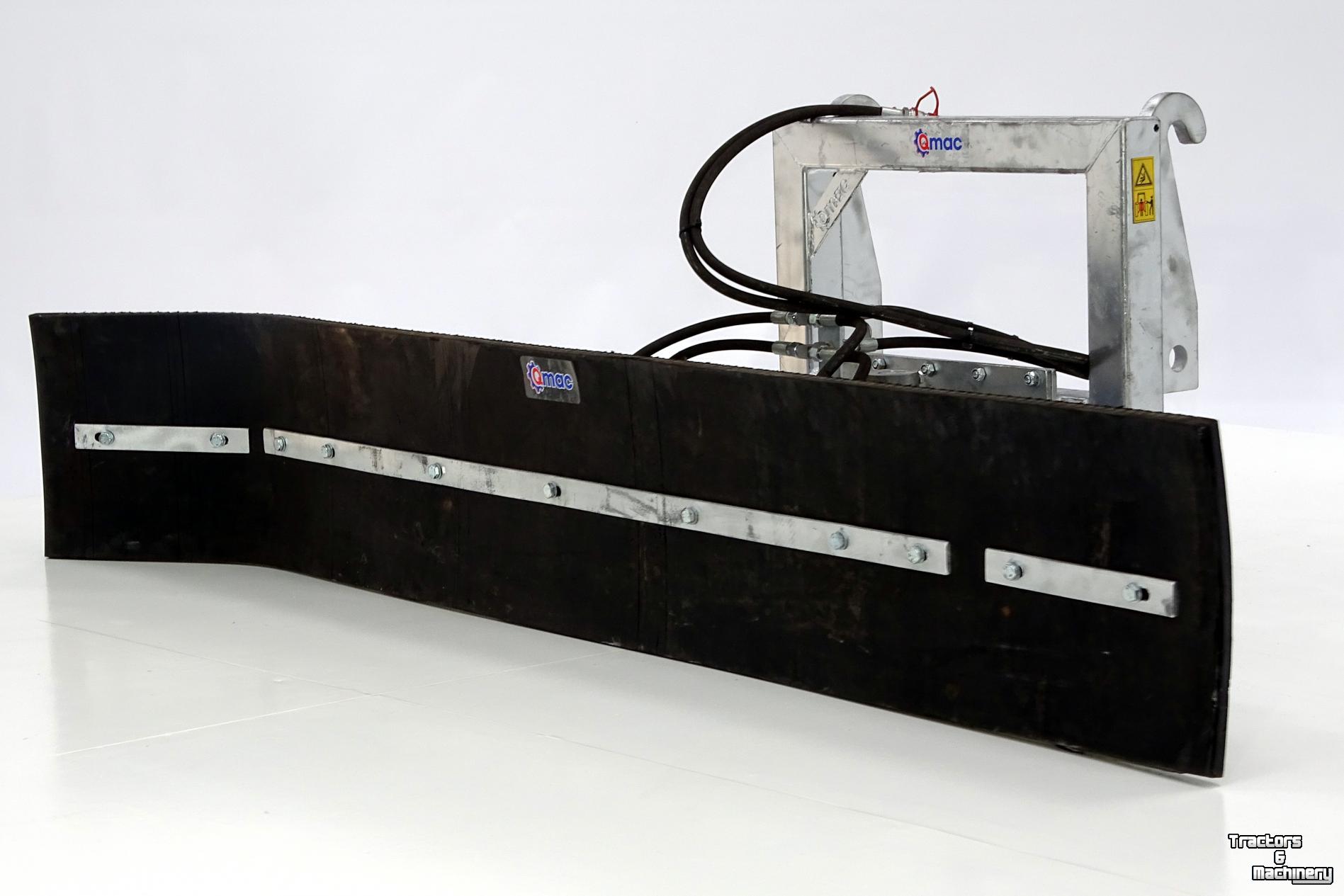 Rubber yard scraper Qmac Modulo Rubberschuif Weidemann aanbouw