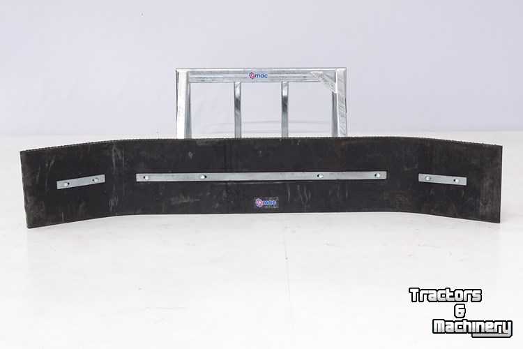 Rubber yard scraper Qmac Rubber matting scraper blades 2.40 mtr hookup Macks