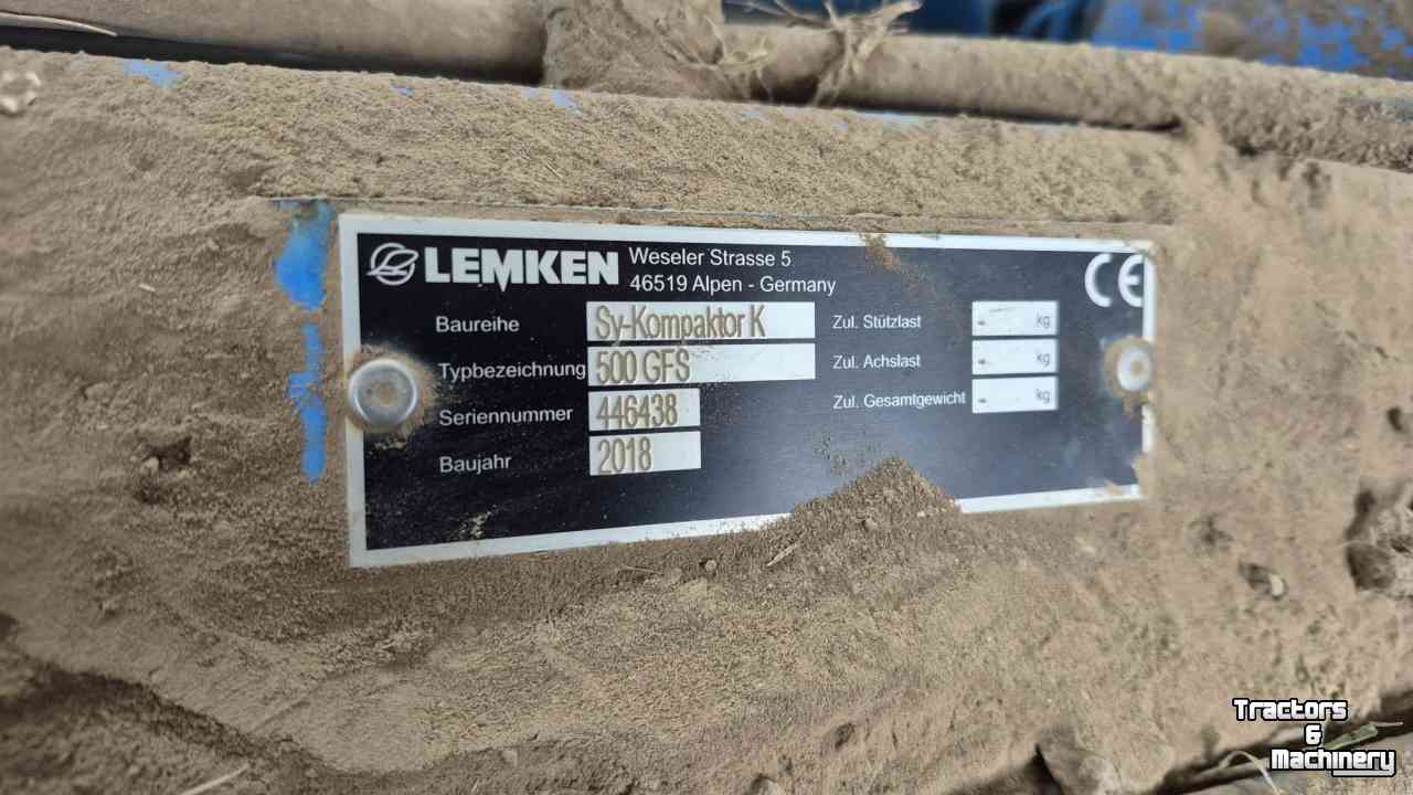 Cultivator Lemken Kompaktor K500GFS