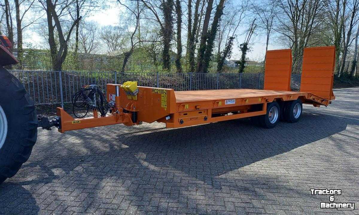 Low loader / Semi trailer Pronar RC 2100/2 Nieuw Oprijwagen