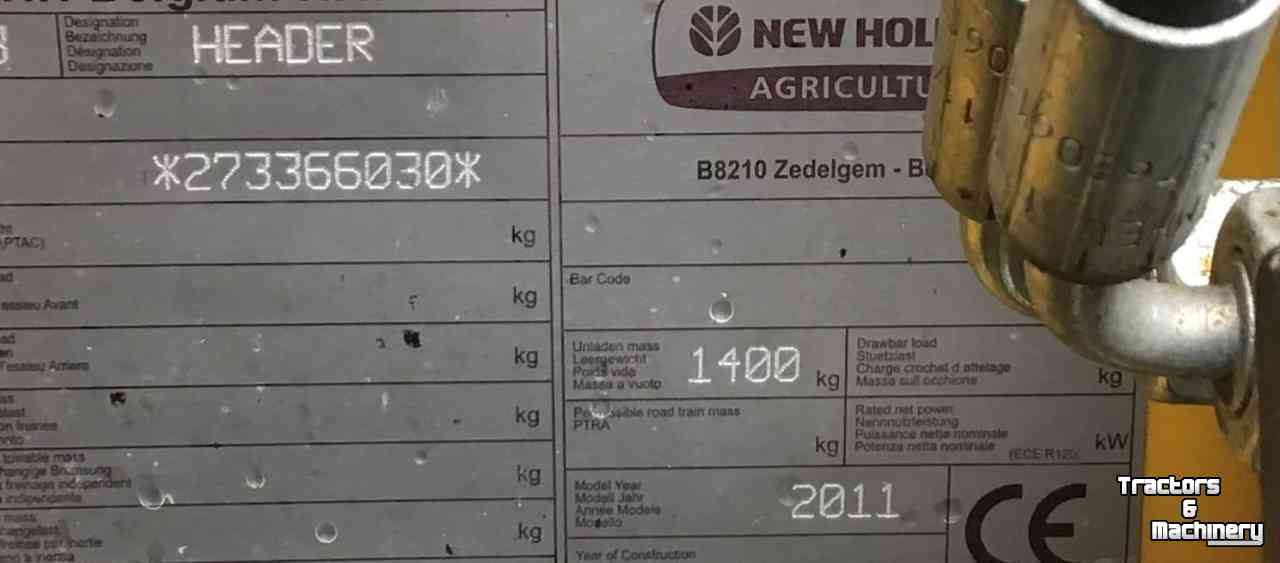 Pick-up New Holland 270 FPE Graspick-Up