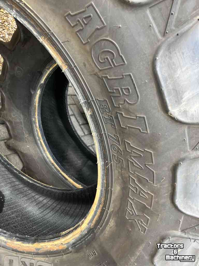 Wheels, Tyres, Rims & Dual spacers BKT Set Agrimax RT765  380/70R28 35mm  480/70R38 45mm
