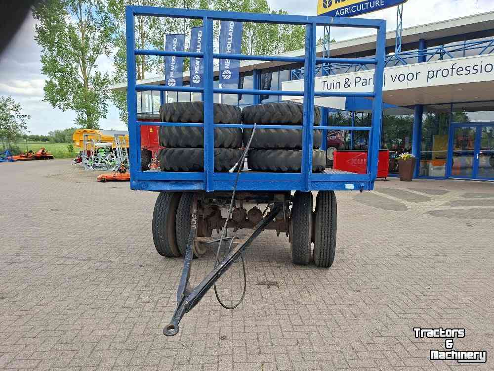 Agricultural wagon  Platte Balenwagen Aanhanger