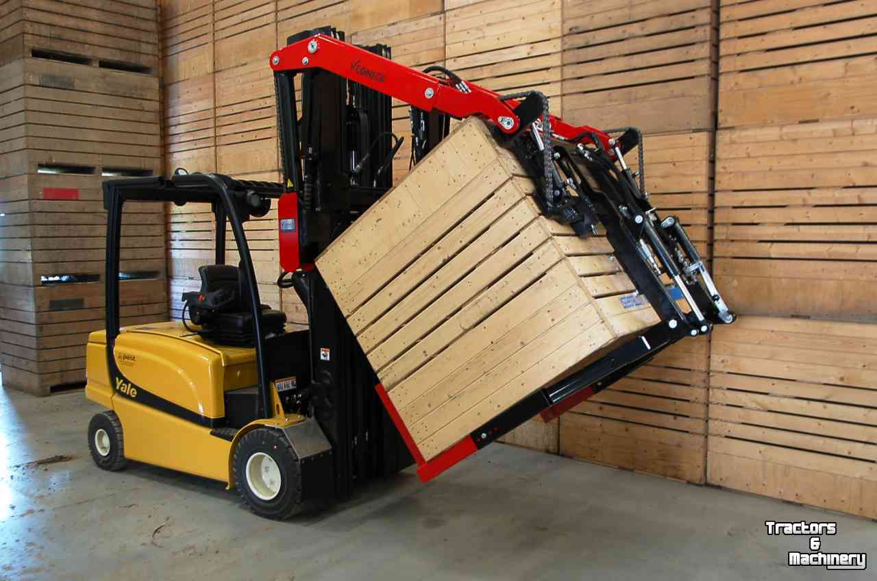Bulk box tipper Vegniek RM350 vooroverkantelaar