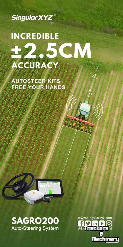 GPS steering systems and attachments  SingularXYZ   2,5 cm zonder abbonement MET RTK LET op Einde jaars aanbieding