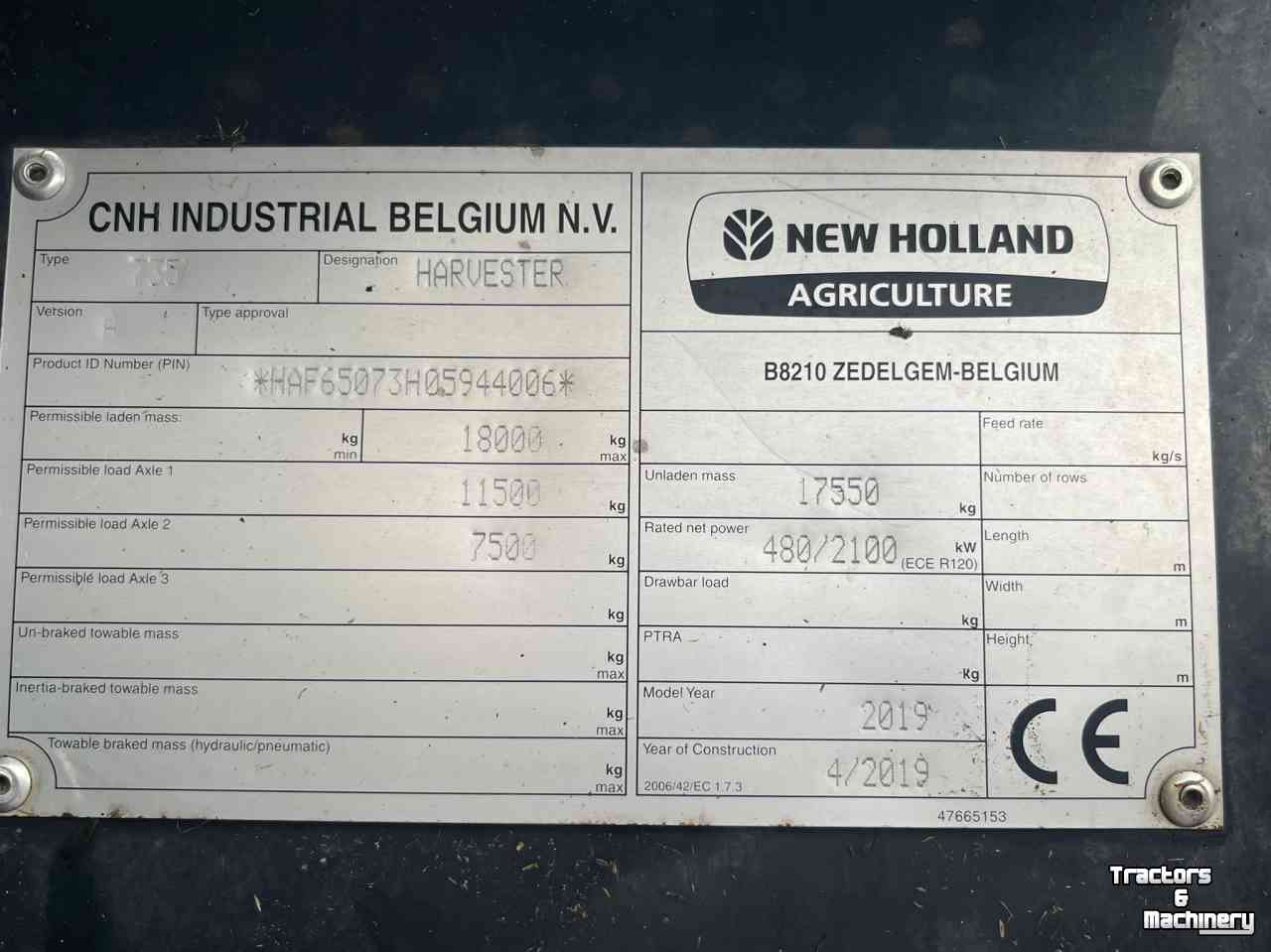 Forage-harvester New Holland FR 650