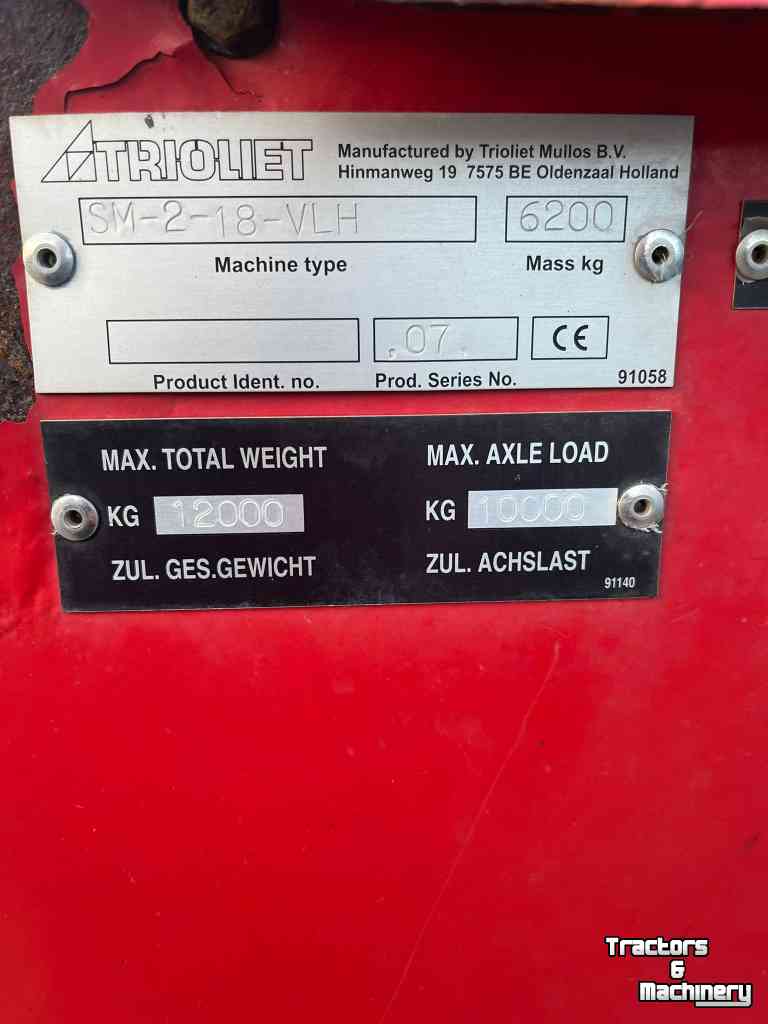 Vertical feed mixer Trioliet Solomix 2 1800 VLH