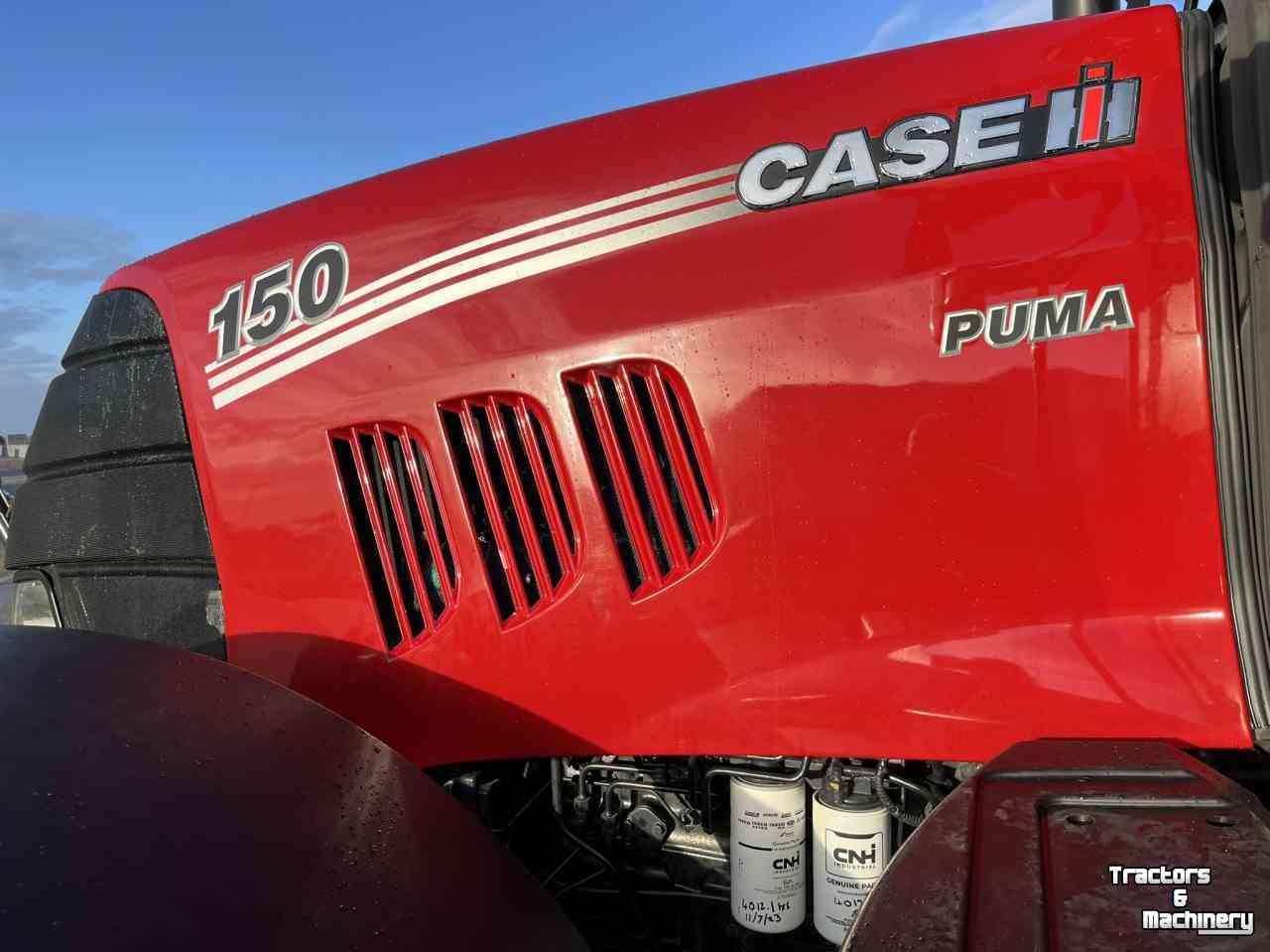 Tractors Case-IH Puma 150 FP. fronthef pto, Lucht, Gps voorbereid