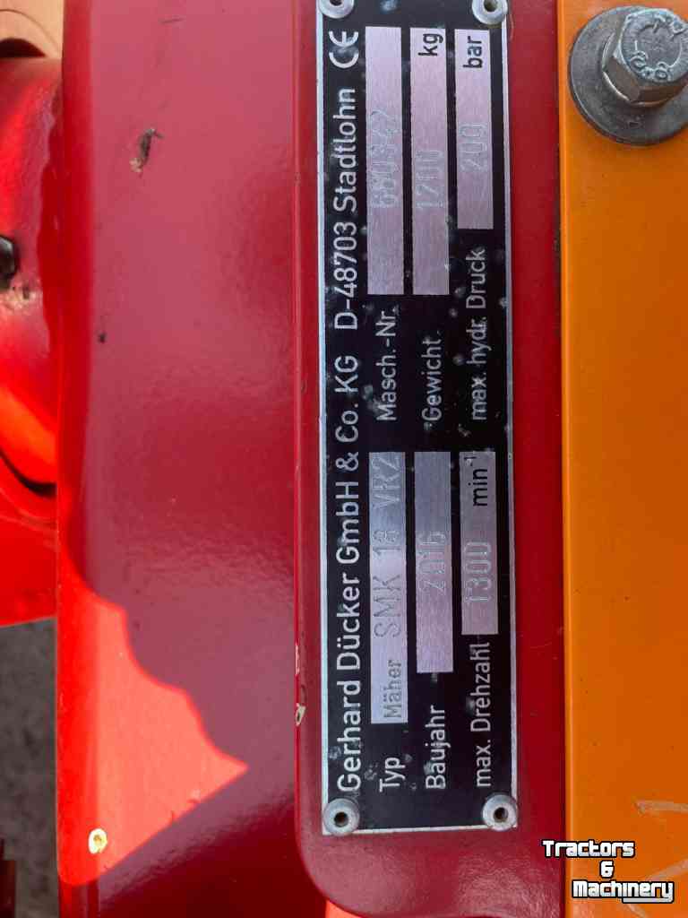 Flail mower Ducker SMK18VR2 frontklepel maaier