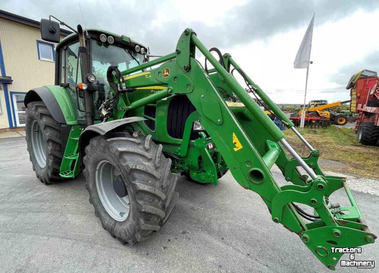 Tractors Fendt 7430 Premium + Frontlader JD 753
