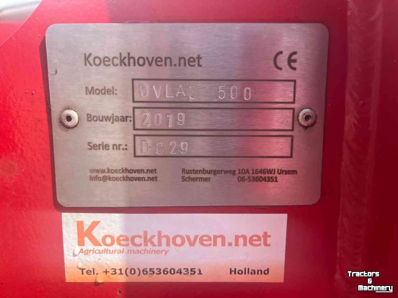 Disc harrow Ovlac 500 schijveneg op wielstel